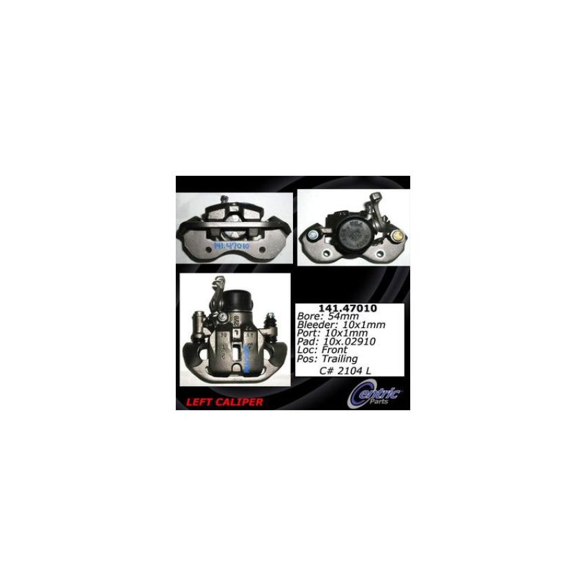 CENTRIC PARTS 141.47010 Centric Semi-Loaded Brake Caliper