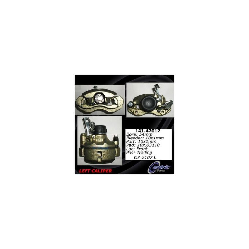 CENTRIC PARTS 141.47012 Centric Semi-Loaded Brake Caliper