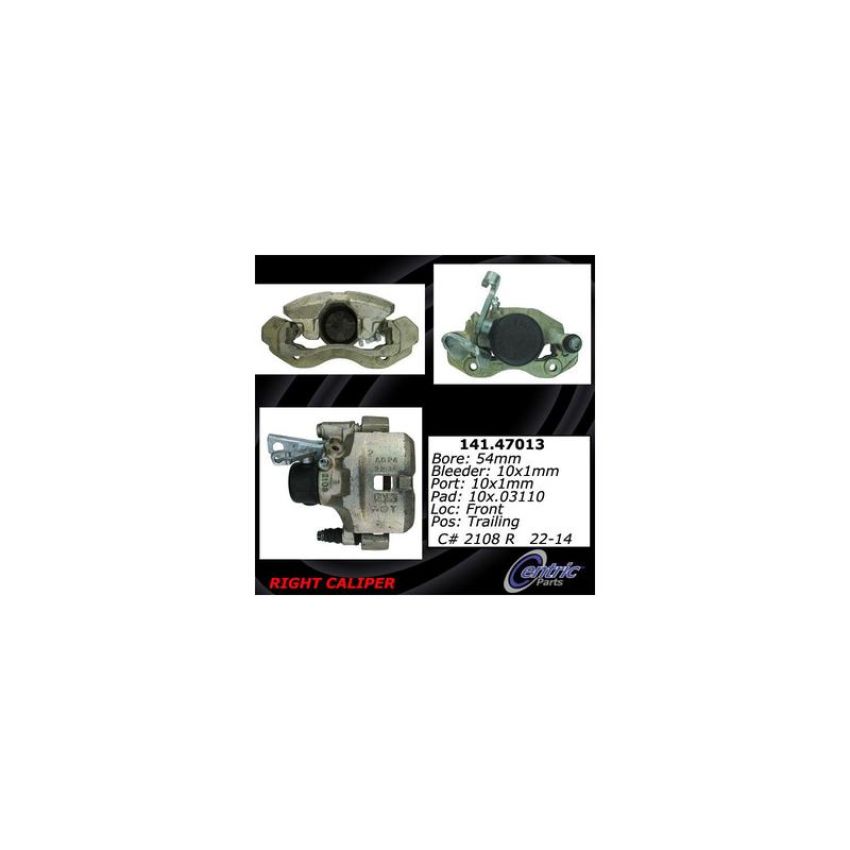 CENTRIC PARTS 141.47013 Centric Semi-Loaded Brake Caliper