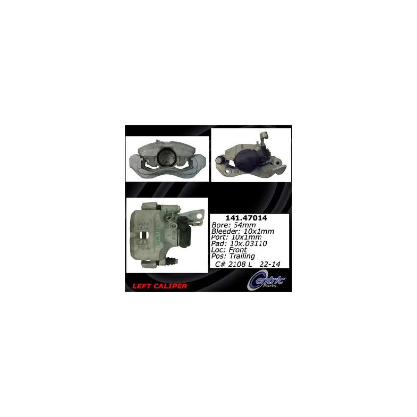 CENTRIC PARTS 141.47014 Centric Semi-Loaded Brake Caliper