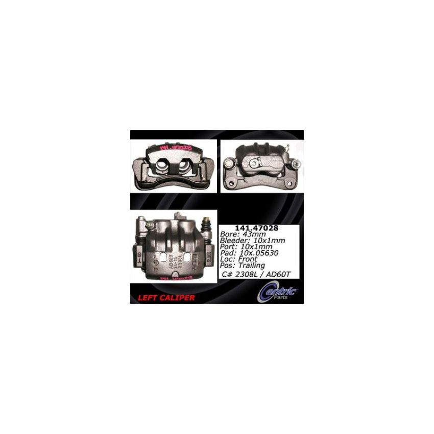 CENTRIC PARTS 141.47028 Centric Semi-Loaded Brake Caliper
