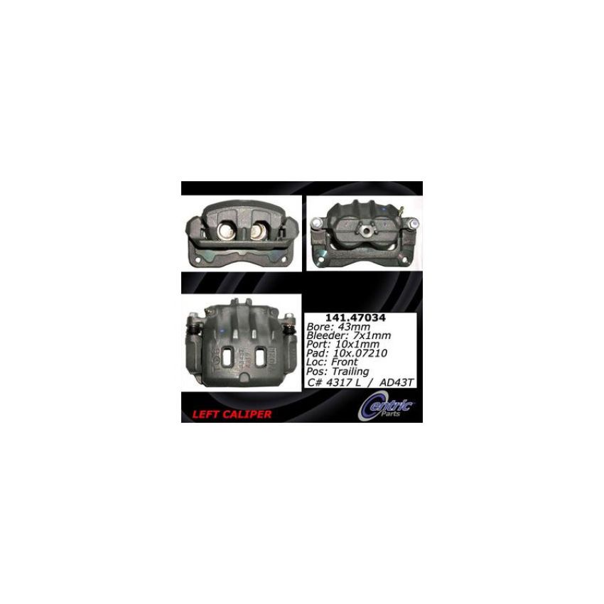 CENTRIC PARTS 141.47034 Centric Semi-Loaded Brake Caliper