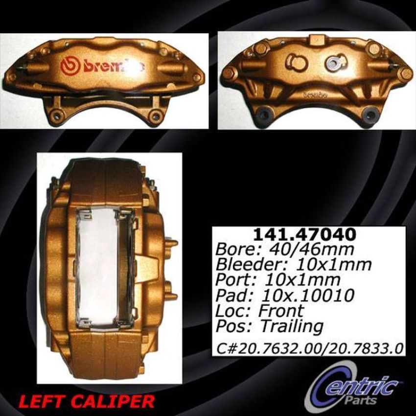 CENTRIC PARTS 141.47040 Centric Semi-Loaded Brake Caliper