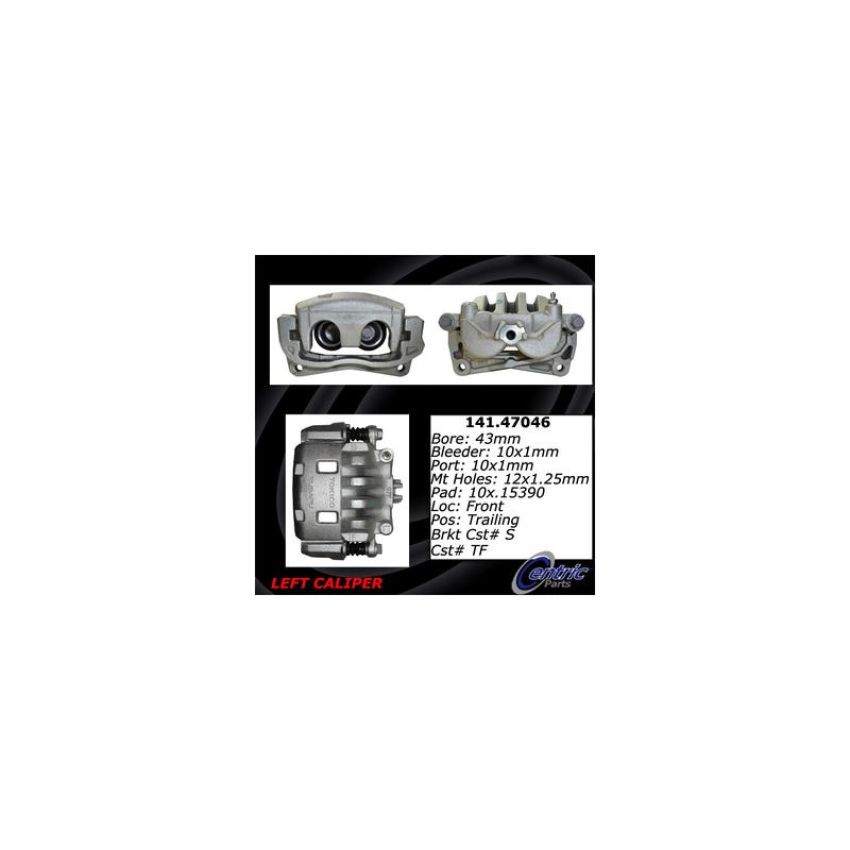 CENTRIC PARTS 141.47046 Centric Semi-Loaded Brake Caliper
