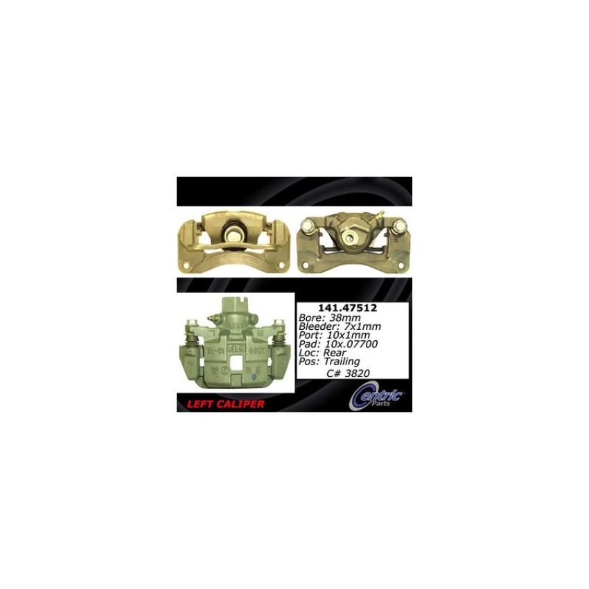 CENTRIC PARTS 141.47512 Centric Semi-Loaded Brake Caliper