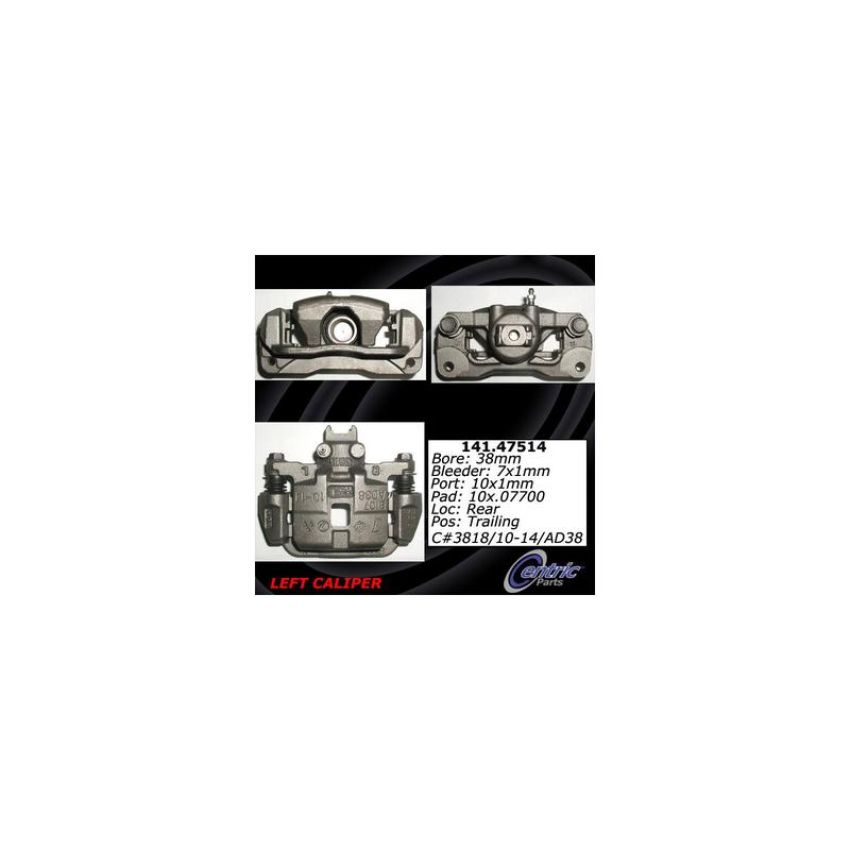 CENTRIC PARTS 141.47514 Centric Semi-Loaded Brake Caliper