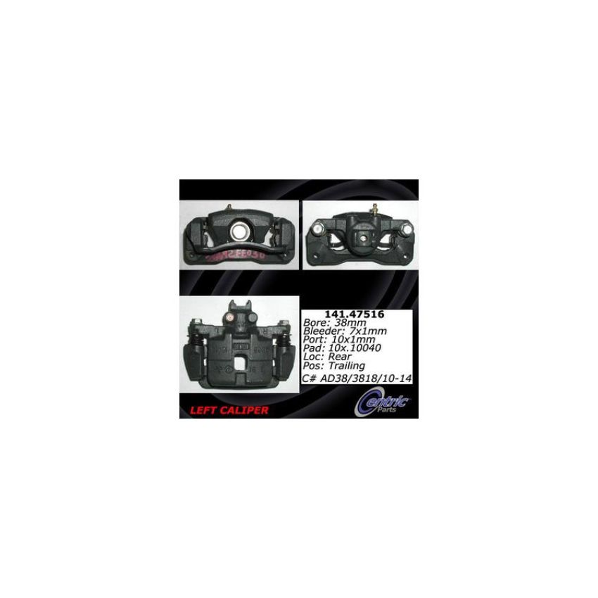 CENTRIC PARTS 141.47516 Centric Semi-Loaded Brake Caliper