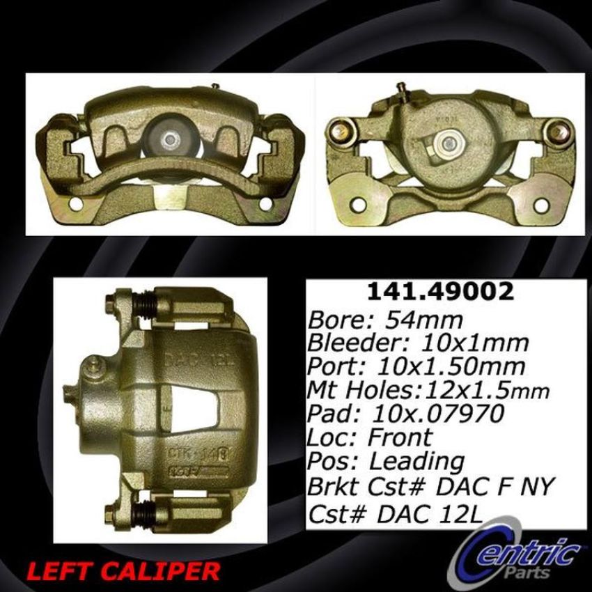 CENTRIC PARTS 141.49002 Centric Semi-Loaded Brake Caliper