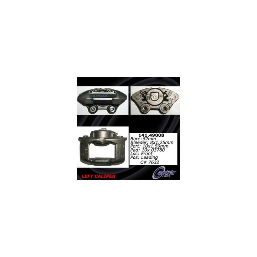 CENTRIC PARTS 141.49008 Centric Semi-Loaded Brake Caliper