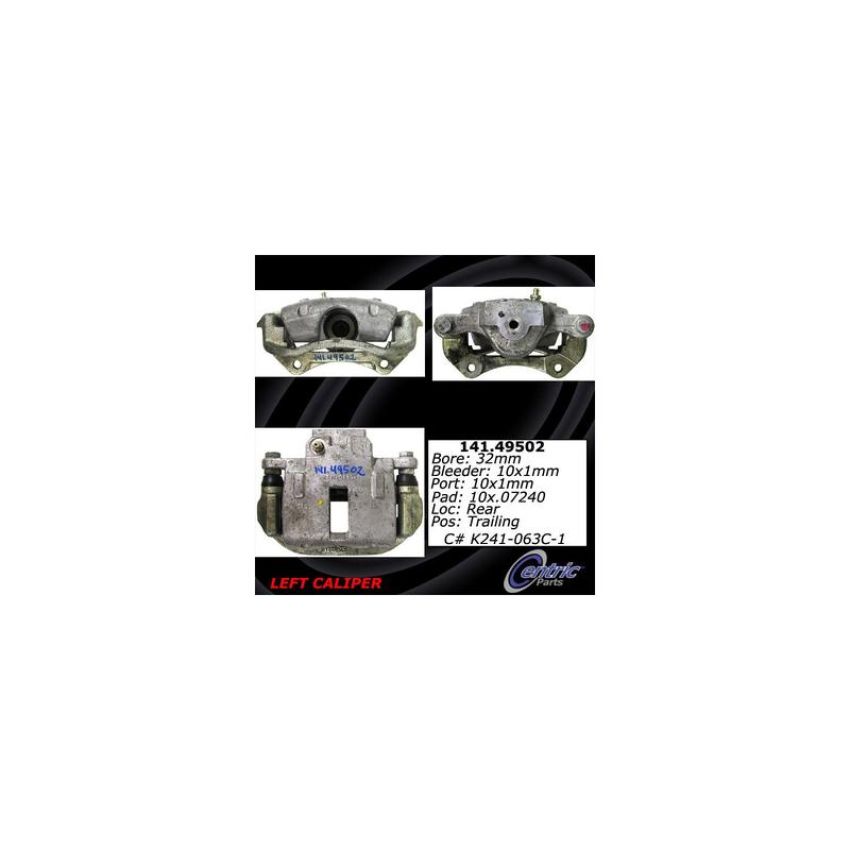 CENTRIC PARTS 141.49502 Centric Semi-Loaded Brake Caliper