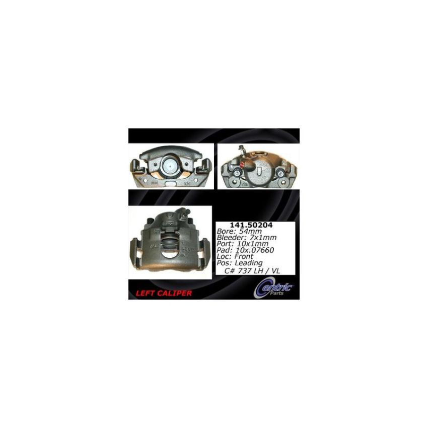 CENTRIC PARTS 141.50204 Centric Semi-Loaded Brake Caliper