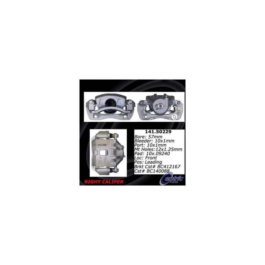 CENTRIC PARTS 141.50229 Centric Semi-Loaded Brake Caliper