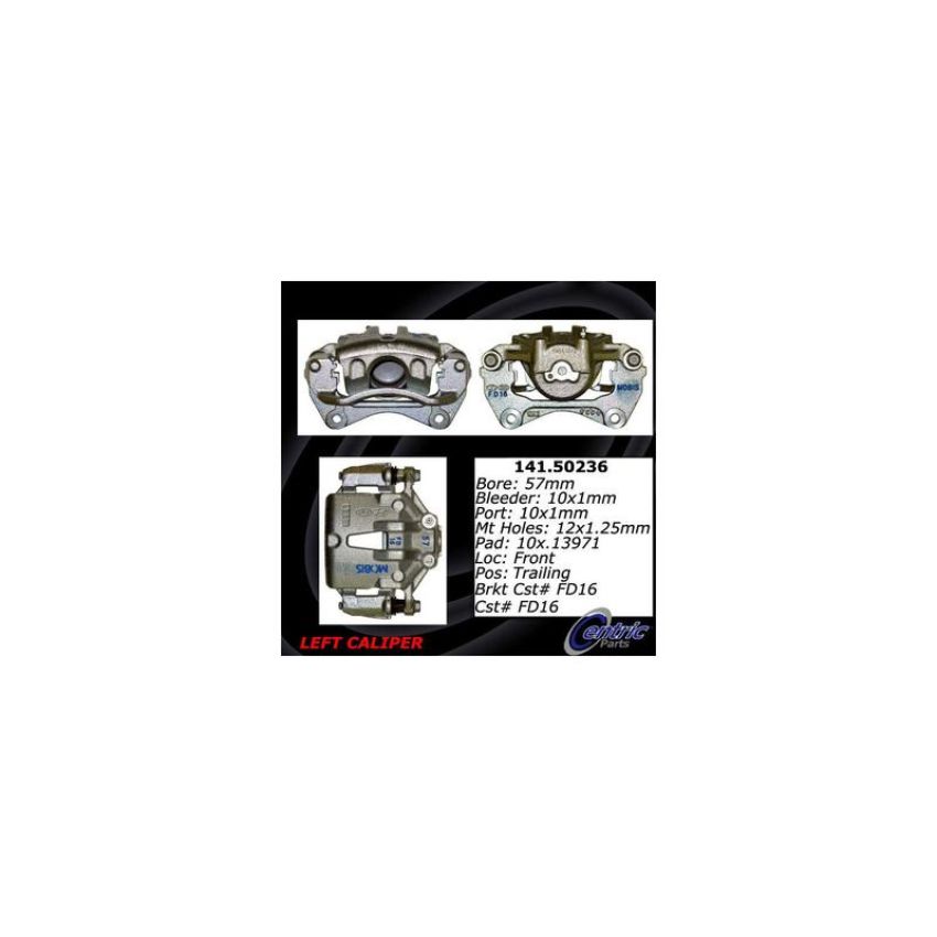 CENTRIC PARTS 141.50236 Centric Semi-Loaded Brake Caliper