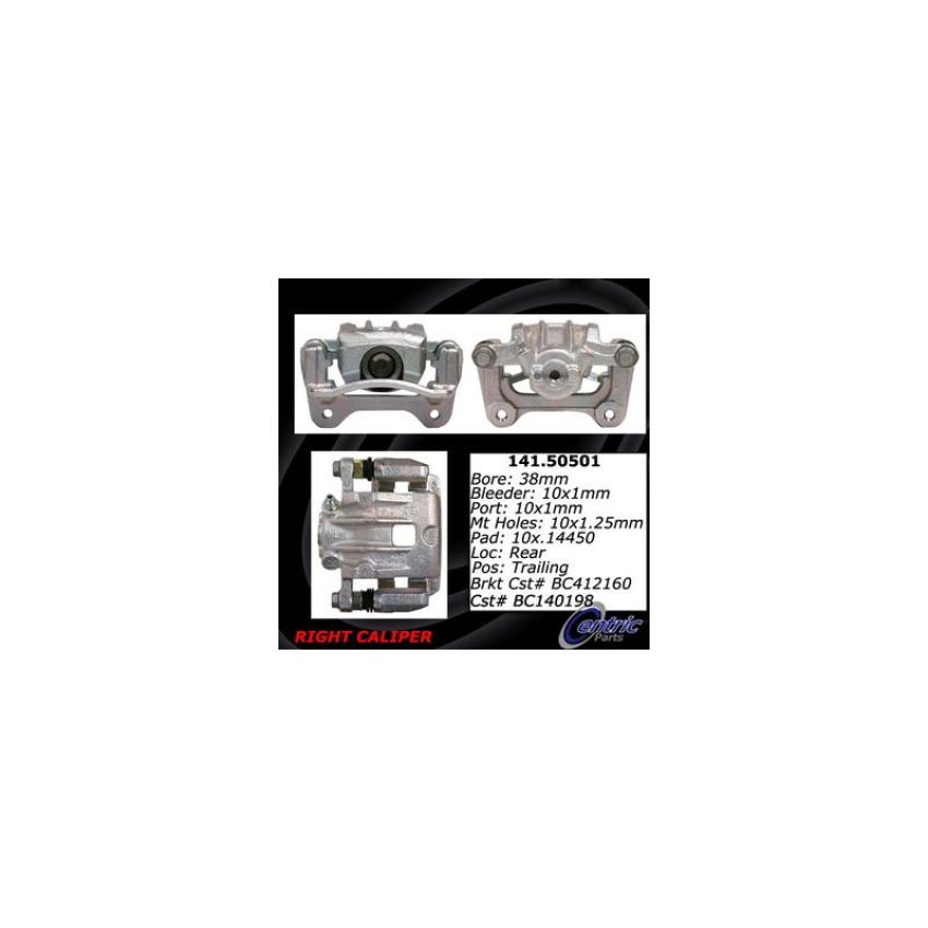 CENTRIC PARTS 141.50501 Centric Semi-Loaded Brake Caliper