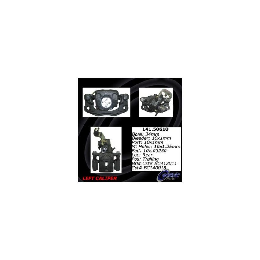 CENTRIC PARTS 141.50610 Centric Semi-Loaded Brake Caliper