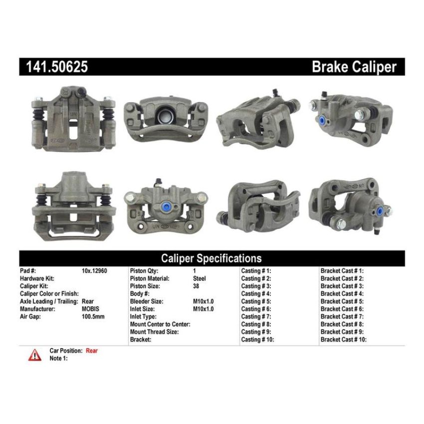 CENTRIC PARTS 141.50625 Centric Semi-Loaded Brake Caliper