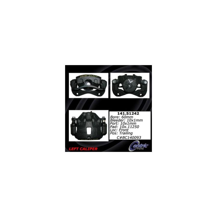 CENTRIC PARTS 141.51242 Centric Semi-Loaded Brake Caliper