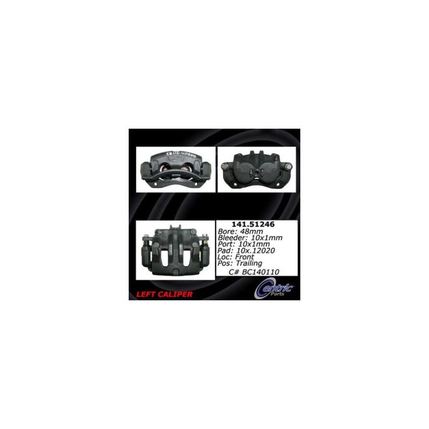 CENTRIC PARTS 141.51246 Centric Semi-Loaded Brake Caliper