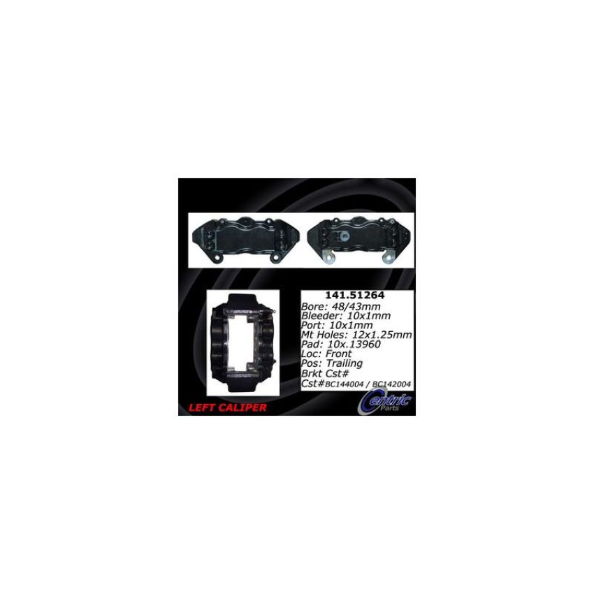 CENTRIC PARTS 141.51264 Centric Semi-Loaded Brake Caliper