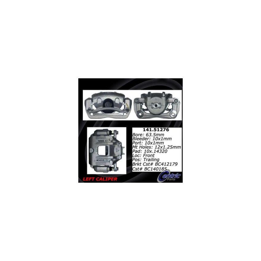 CENTRIC PARTS 141.51276 Centric Semi-Loaded Brake Caliper
