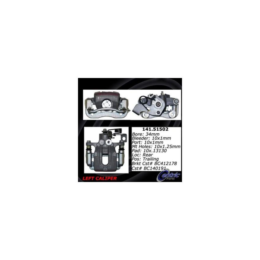 CENTRIC PARTS 141.51502 Centric Semi-Loaded Brake Caliper