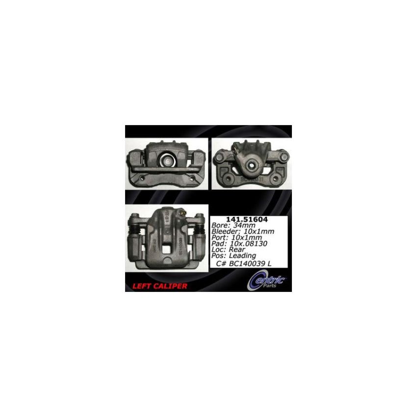 CENTRIC PARTS 141.51604 Centric Semi-Loaded Brake Caliper