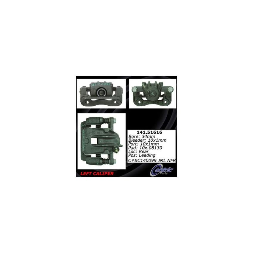CENTRIC PARTS 141.51616 Centric Semi-Loaded Brake Caliper