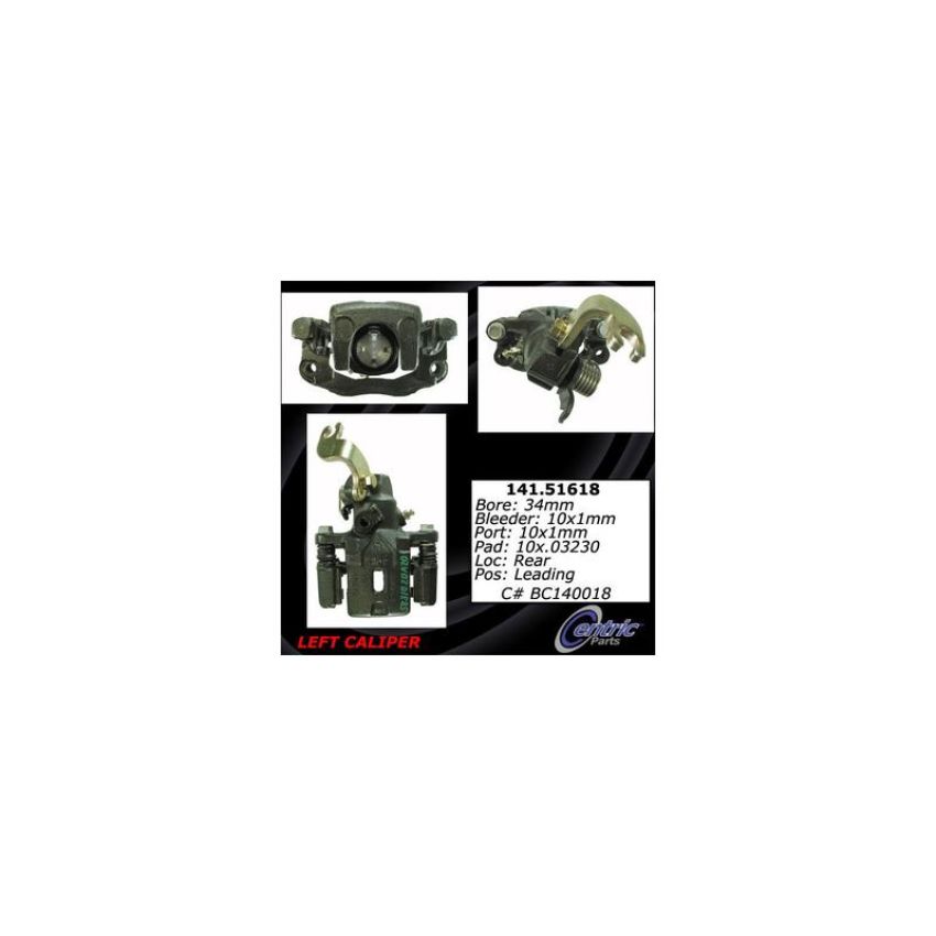CENTRIC PARTS 141.51618 Centric Semi-Loaded Brake Caliper