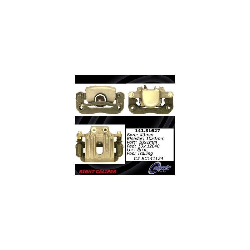 CENTRIC PARTS 141.51627 Centric Semi-Loaded Brake Caliper