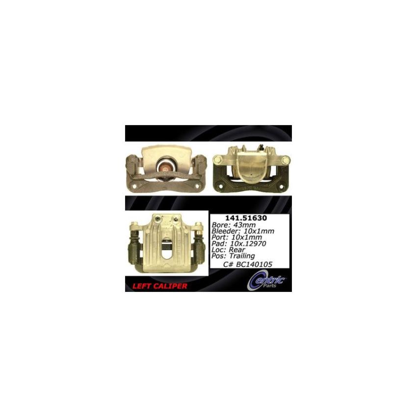 CENTRIC PARTS 141.51630 Centric Semi-Loaded Brake Caliper