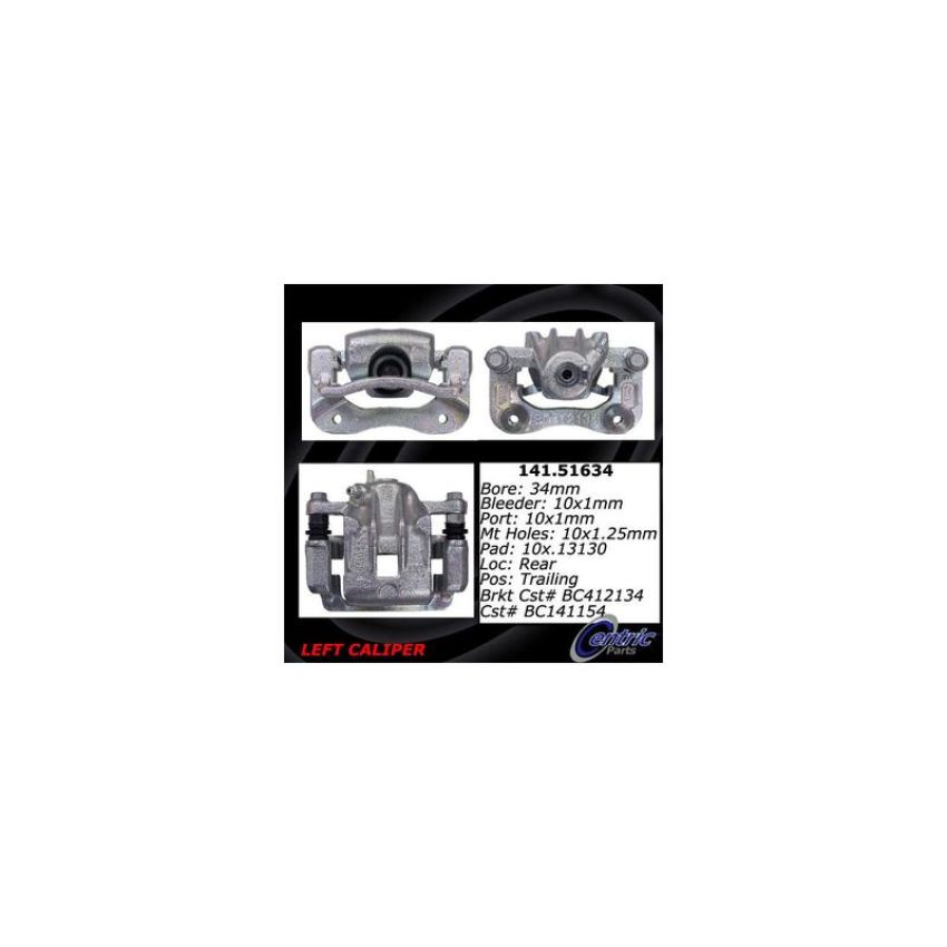 CENTRIC PARTS 141.51634 Centric Semi-Loaded Brake Caliper