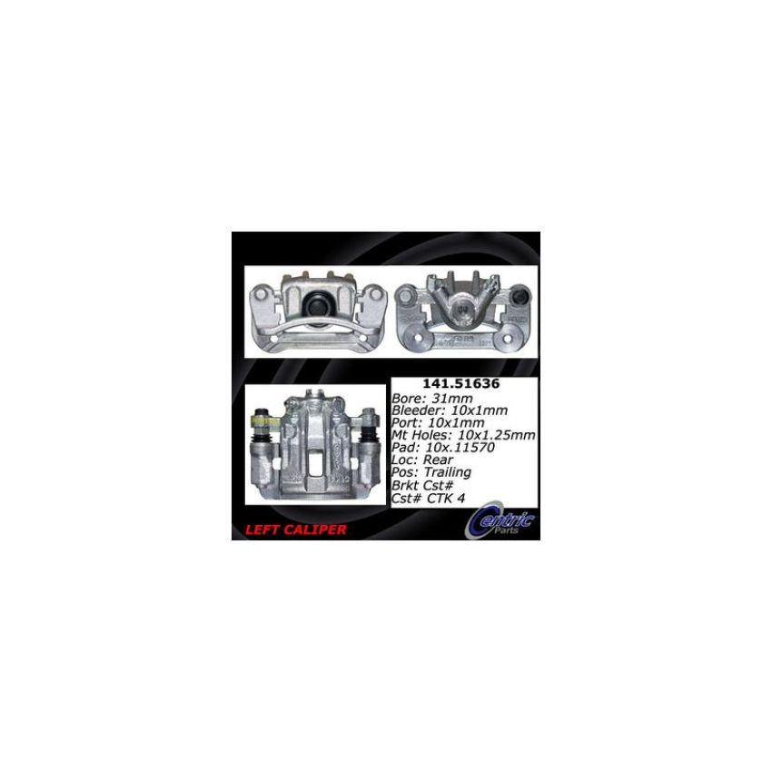 CENTRIC PARTS 141.51636 Centric Semi-Loaded Brake Caliper