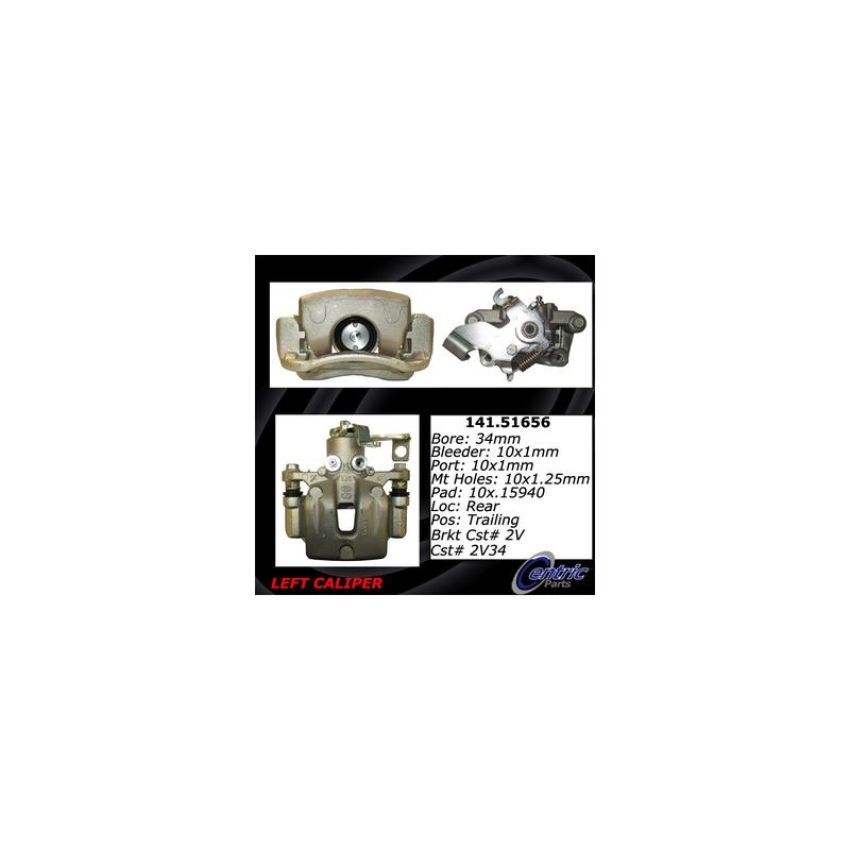CENTRIC PARTS 141.51656 Centric Semi-Loaded Brake Caliper