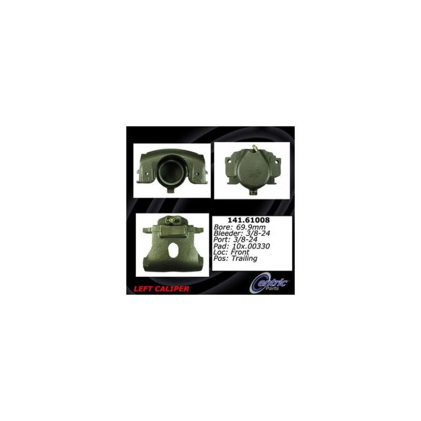 CENTRIC PARTS 141.61008 Centric Semi-Loaded Brake Caliper