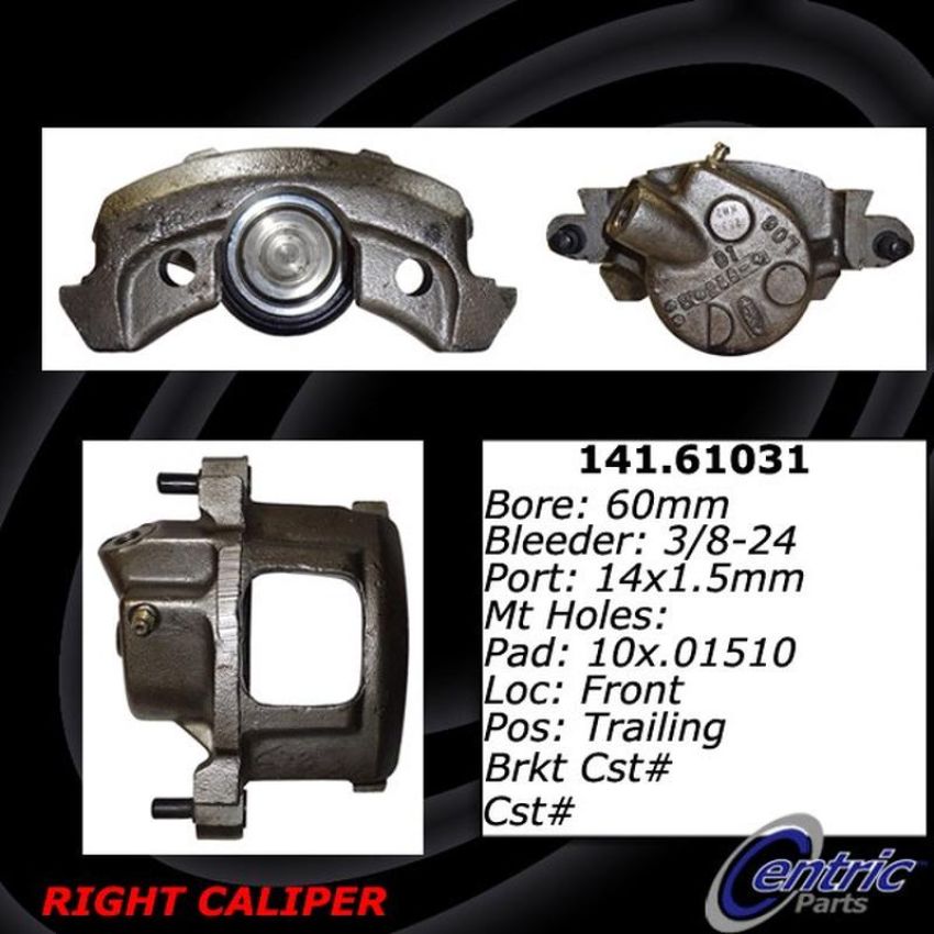 CENTRIC PARTS 141.61031 Centric Semi-Loaded Brake Caliper