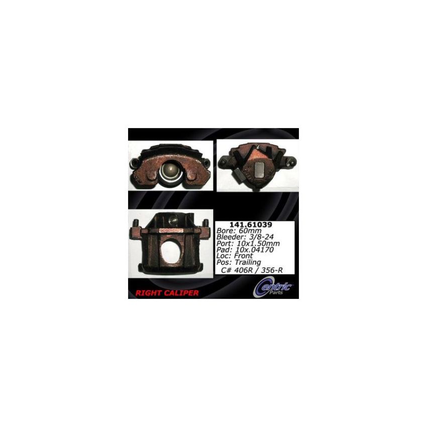 CENTRIC PARTS 141.61039 Centric Semi-Loaded Brake Caliper