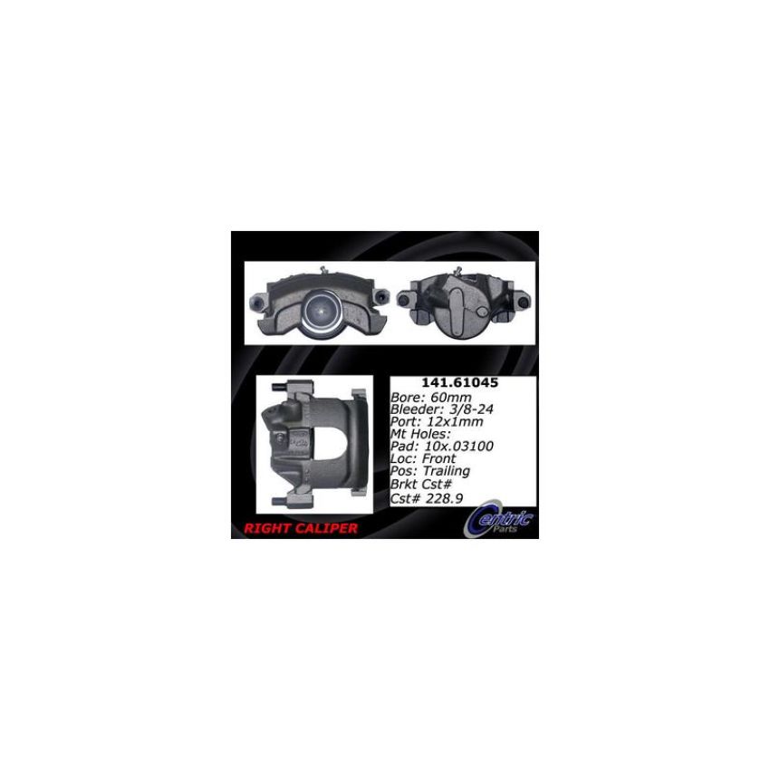 CENTRIC PARTS 141.61045 Centric Semi-Loaded Brake Caliper