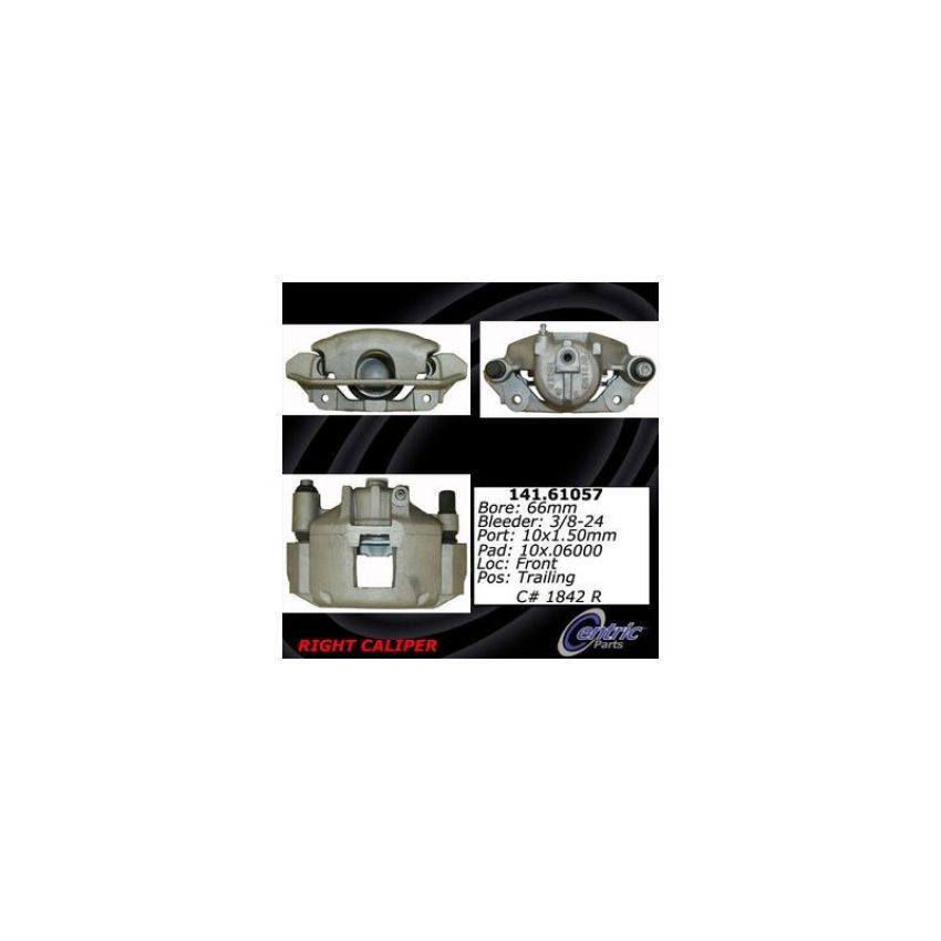 CENTRIC PARTS 141.61057 Centric Semi-Loaded Brake Caliper