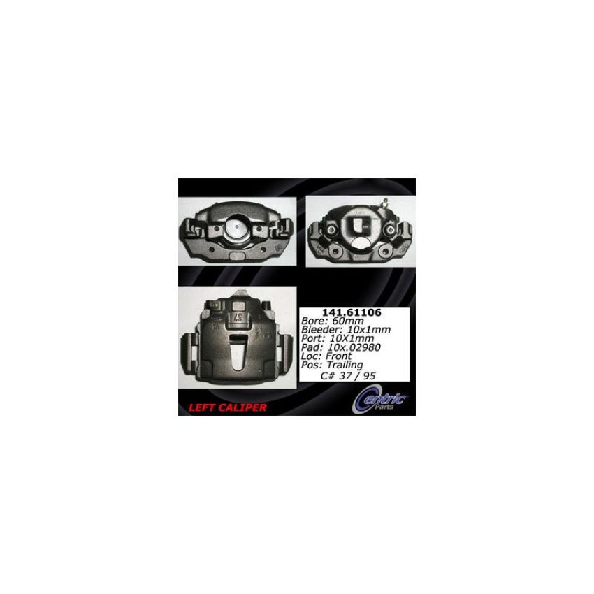 CENTRIC PARTS 141.61106 Centric Semi-Loaded Brake Caliper