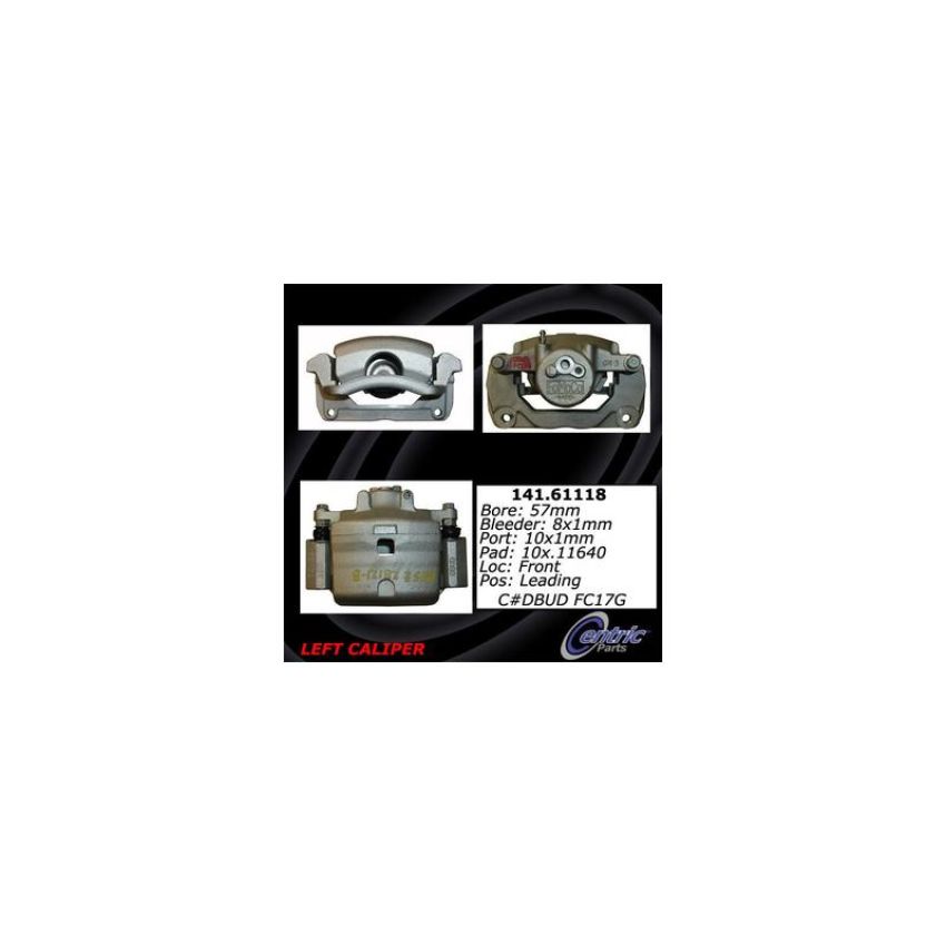CENTRIC PARTS 141.61118 Centric Semi-Loaded Brake Caliper