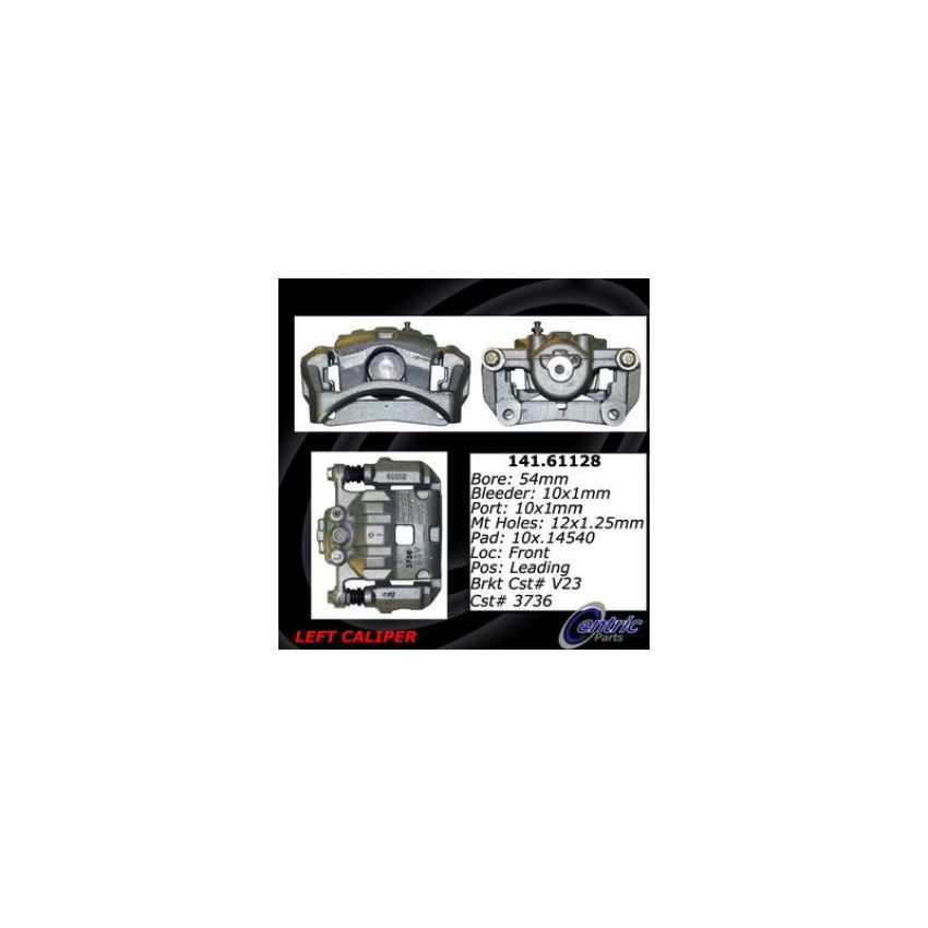 CENTRIC PARTS 141.61128 Centric Semi-Loaded Brake Caliper