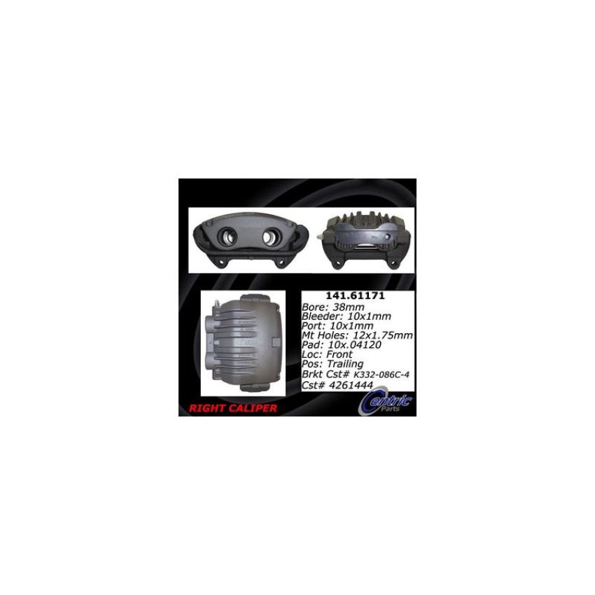 CENTRIC PARTS 141.61171 Centric Semi-Loaded Brake Caliper