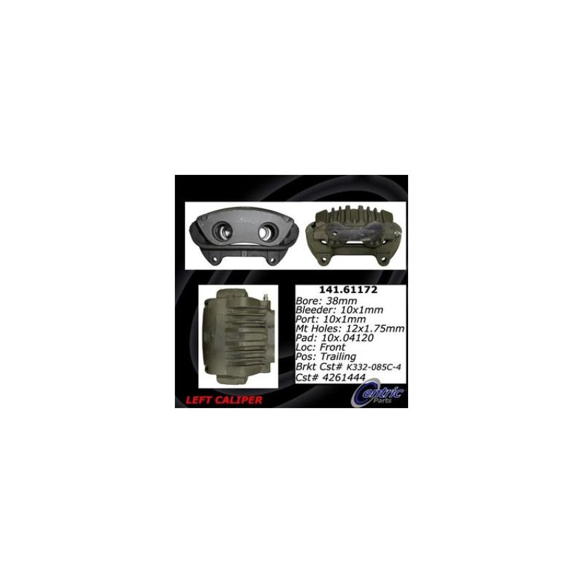 CENTRIC PARTS 141.61172 Centric Semi-Loaded Brake Caliper