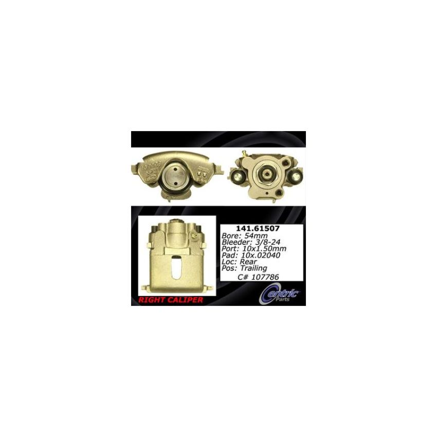 CENTRIC PARTS 141.61507 Centric Semi-Loaded Brake Caliper