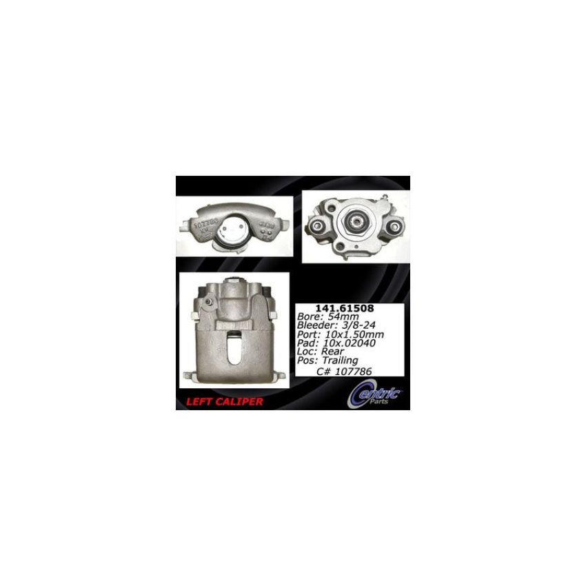 CENTRIC PARTS 141.61508 Centric Semi-Loaded Brake Caliper