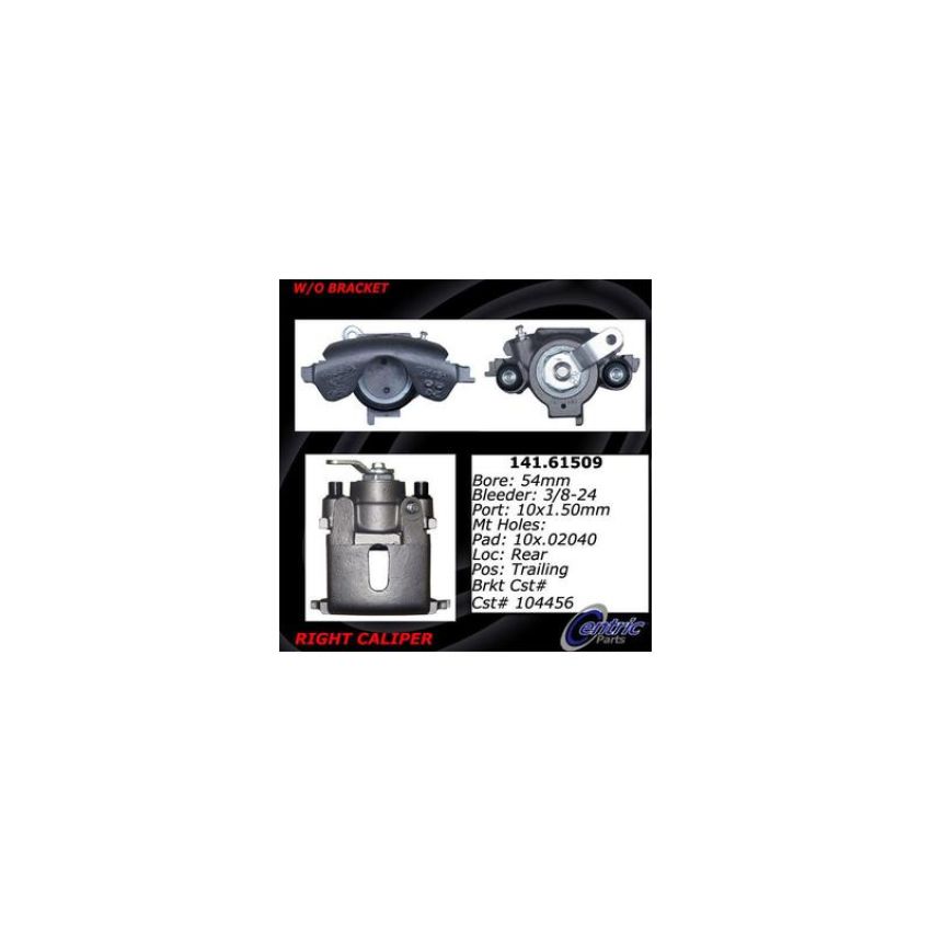 CENTRIC PARTS 141.61509 Centric Semi-Loaded Brake Caliper