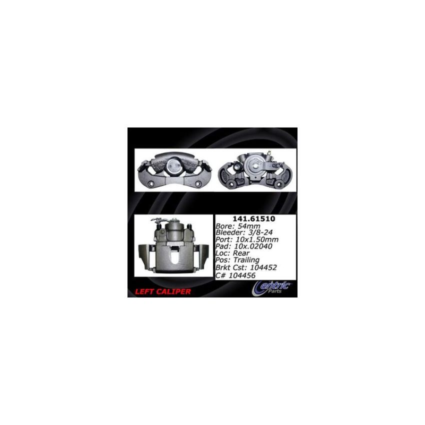 CENTRIC PARTS 141.61510 Centric Semi-Loaded Brake Caliper