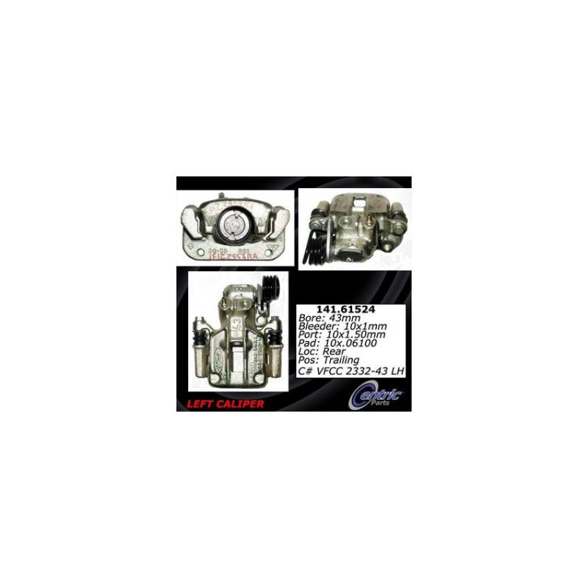 CENTRIC PARTS 141.61524 Centric Semi-Loaded Brake Caliper