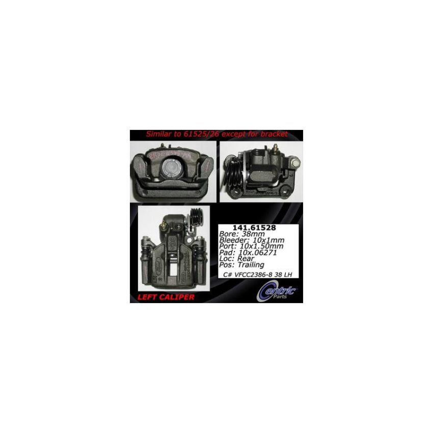 CENTRIC PARTS 141.61528 Centric Semi-Loaded Brake Caliper