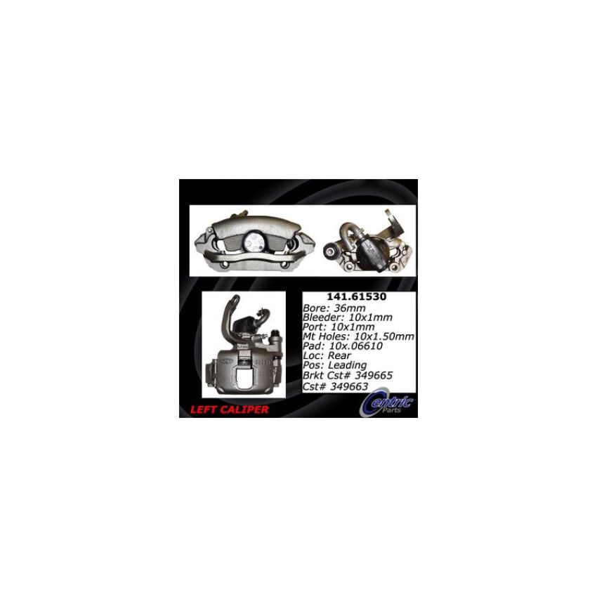CENTRIC PARTS 141.61530 Centric Semi-Loaded Brake Caliper